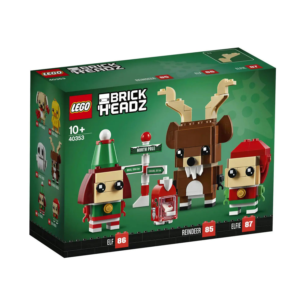 LEGO® BrickHeadz™ 40353 Rentier und Elfen Verpackung Vorderseite