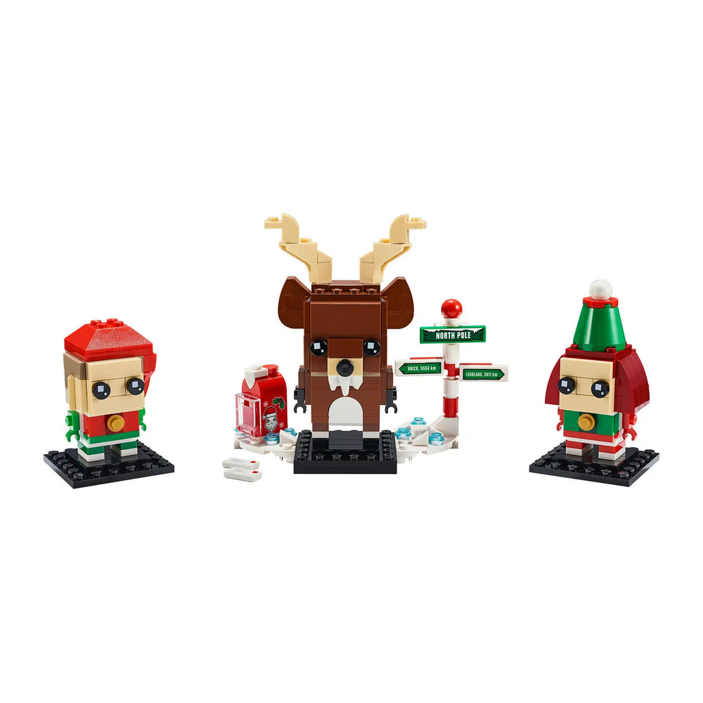LEGO® BrickHeadz™ 40353 Rentier und Elfen Verpackung Vorderseite