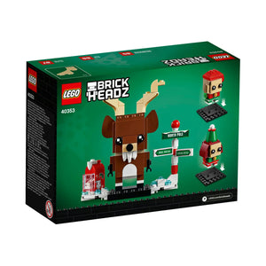 LEGO® BrickHeadz™ 40353 Rentier und Elfen Verpackung Rückseite
