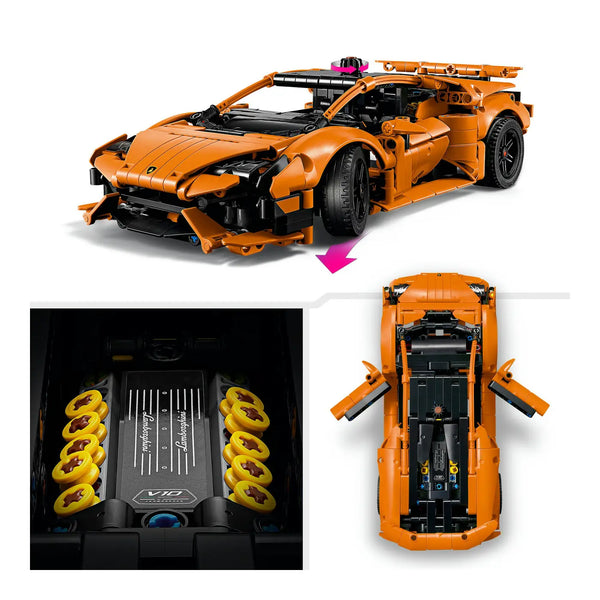 LEGO® Technic 42196 Lamborghini Huracán Tecnica Orange Funktionen