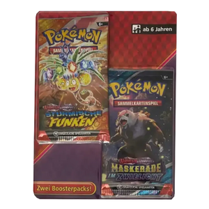 Pokemon 2er Blister Stürmische Funken & Maskerade im Zwielicht (DE) - Collector Expert