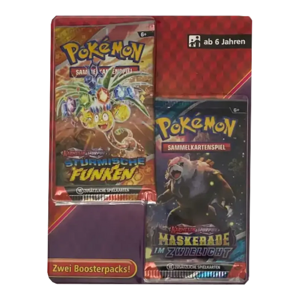 Pokemon 2er Blister Stürmische Funken & Maskerade im Zwielicht (DE) - Collector Expert