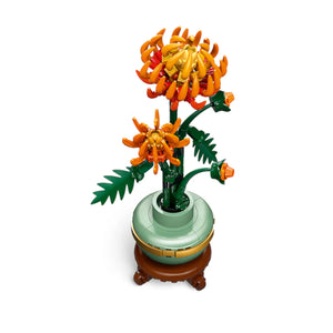 LEGO® Botanicals 10368 Chrysantheme aufgebaut von oben