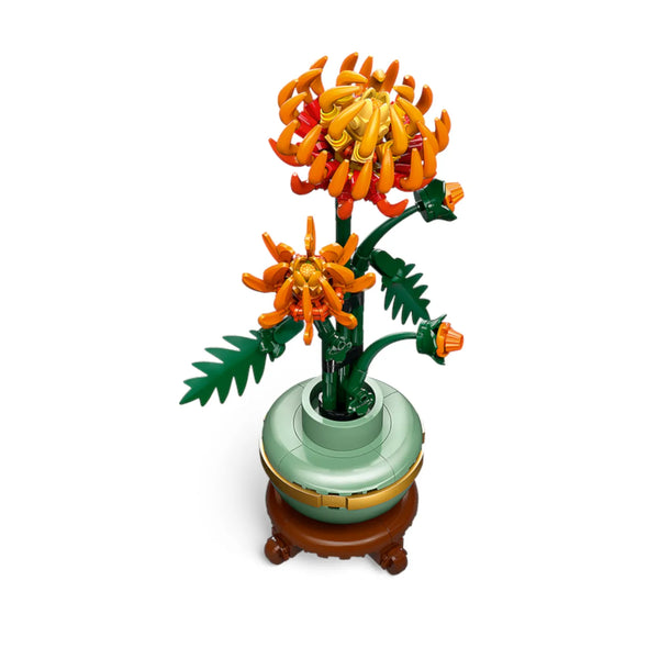 LEGO® Botanicals 10368 Chrysantheme aufgebaut von oben