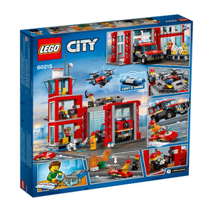 LEGO® City 60215 Feuerwehrstation Verpackung Rückseite