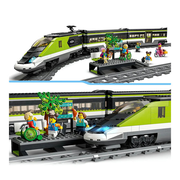 LEGO® City 60337 Personen-Schnellzug aufgebaut