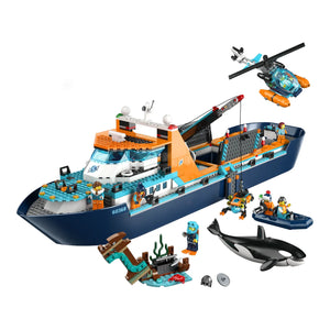 LEGO® City 60368 Arktis-Forschungsschiff aufgebaut