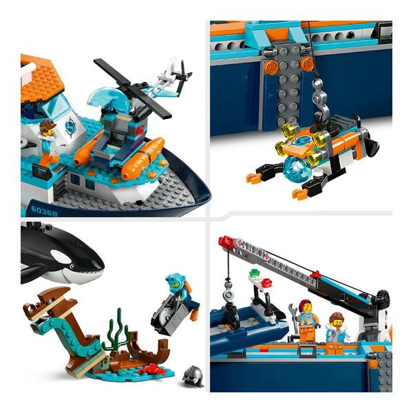 LEGO® City 60368 Arktis-Forschungsschiff Details