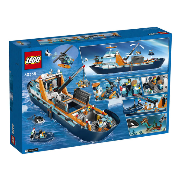 LEGO® City 60368 Arktis-Forschungsschiff Verpackung Rückseite