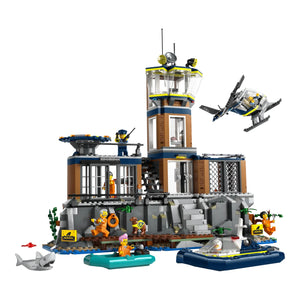 LEGO® City 60419 Polizeistation auf der Gefängnisinsel aufgebaut