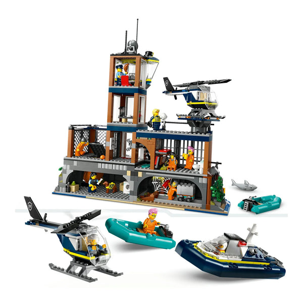 LEGO® City 60419 Polizeistation auf der Gefängnisinsel aufgeabut Rückseite