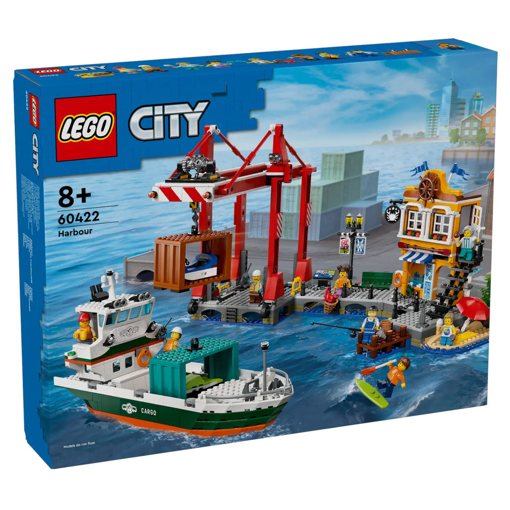 LEGO® City 60422 Hafen mit Frachtschiff Verpackung Vorderseite
