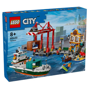 LEGO® City 60422 Hafen mit Frachtschiff Verpackung Vorderseite