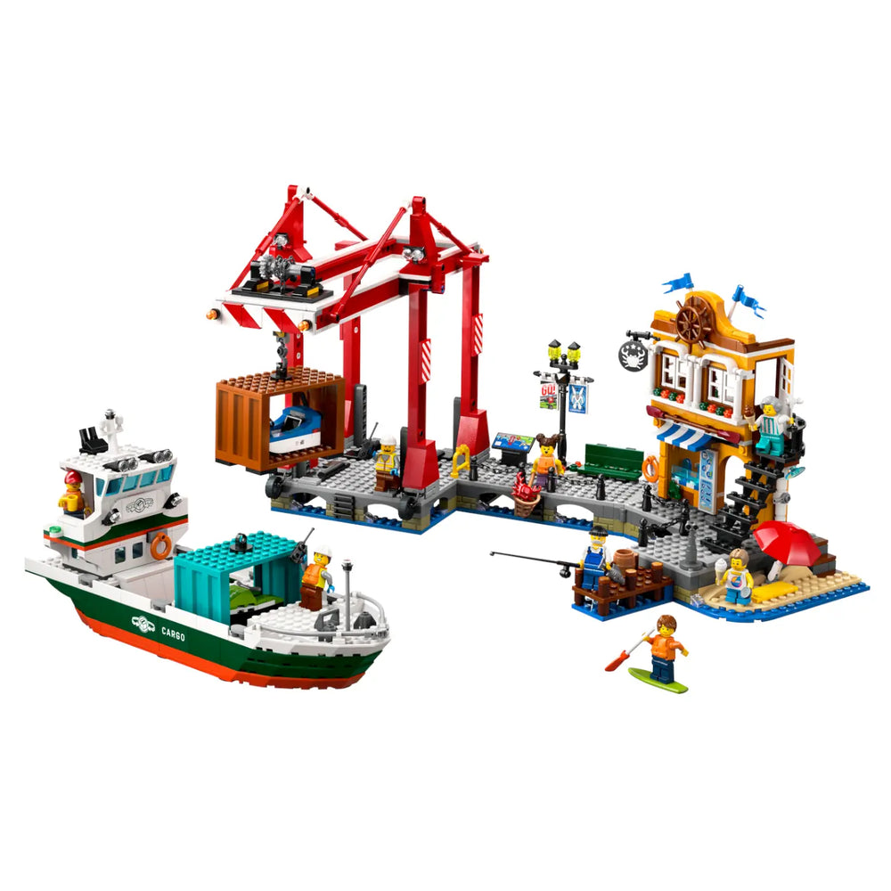 LEGO® City 60422 Hafen mit Frachtschiff Verpackung Vorderseite