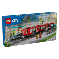 LEGO® City 60423 Straßenbahn mit Haltestelle Set