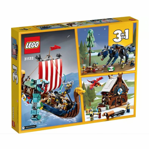 LEGO® Creator 31132 Wikingerschiff mit Midgardschlange