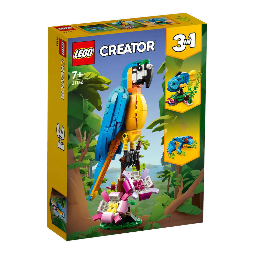 LEGO® Creator 31136 Exotischer Papagei Verpackung Vorderseite