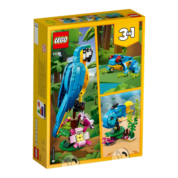 LEGO® Creator 31136 Exotischer Papagei Verpackung Rückseite
