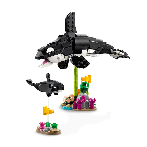 LEGO® Creator 31165 Wilde Tiere: Pandafamilie - Schwertwalfamilie aufgebaut