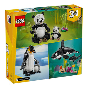LEGO® Creator 31165 Wilde Tiere: Pandafamilie Verpackung Rückseite