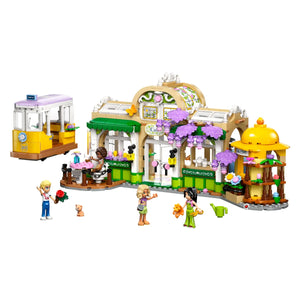 LEGO® Friends 42671 Plant Café & Flower Shop aufgebaut