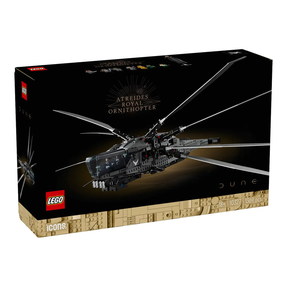 LEGO® Icons 10327 Dune Atreides Royal Ornithopter Verpackung Vorderseite