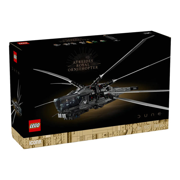 LEGO® Icons 10327 Dune Atreides Royal Ornithopter Verpackung Vorderseite