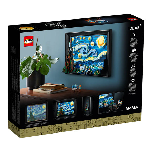 LEGO® Ideas 21333 Vincent van Gogh – Sternennacht Verpackung Rückseite