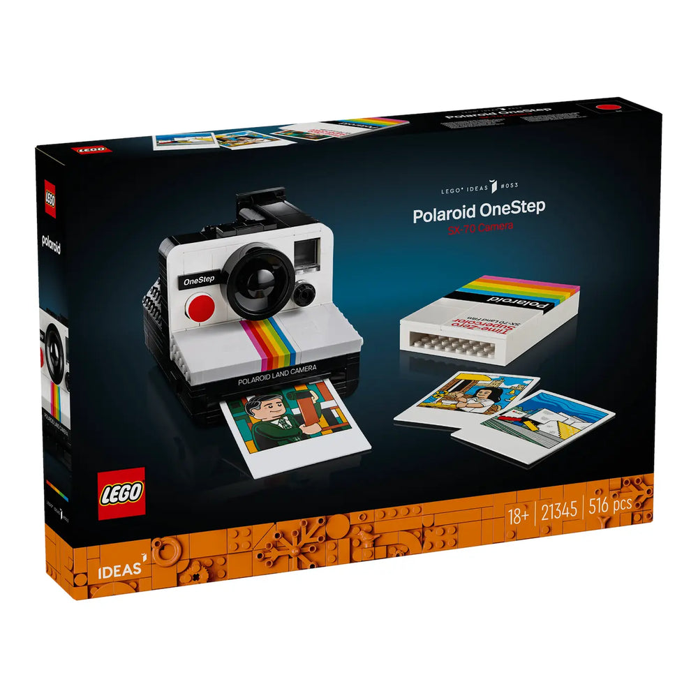 LEGO® Ideas 21345 Polaroid OneStep SX-70 Sofortbildkamera Verpackung Vorderseite