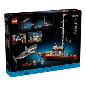 LEGO® Ideas 21350 Der weiße Hai Verpackung Rückseite