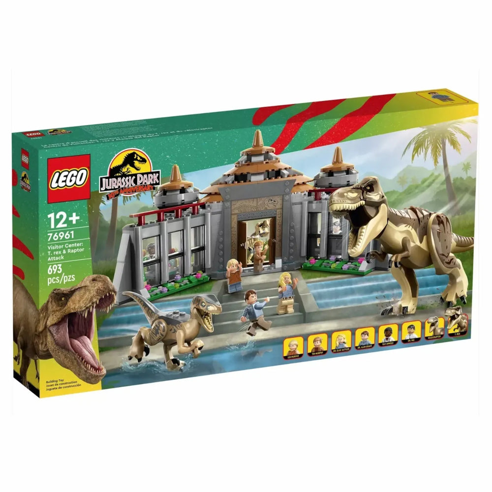 LEGO® Jurassic Park 76961 Angriff des T.Rex und des Raptors aufs Besucherzentrum