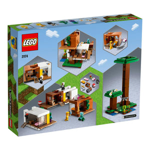 LEGO® Minecraft™ 21174 Das moderne Baumhaus Verpackung Rückseite