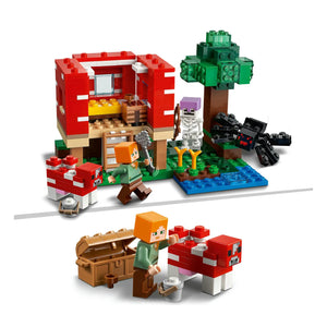 LEGO® Minecraft® 21179 Das Pilzhaus aufgebaut von hinten