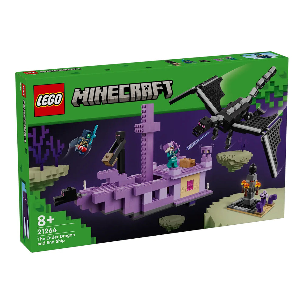 LEGO® Minecraft® 21264 Der Enderdrache und das Endschiff Verpackung Vorderseite