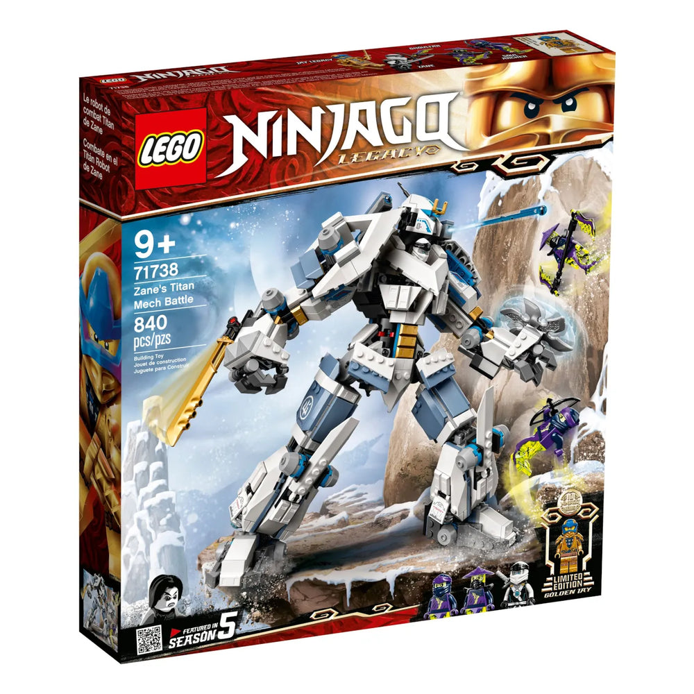 LEGO® NINJAGO® 71738 Zanes Titan-Mech OVP Vorderseite