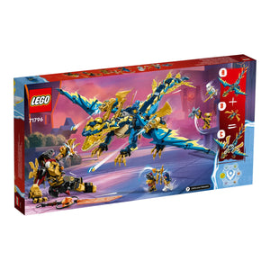 LEGO® NINJAGO® 71796 Kaiserliches Mech-Duell gegen den Elementardrachen Verpackung Rückseite