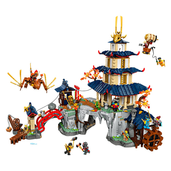 LEGO® NINJAGO® 71814 Turnier-Tempelstadt aufgebaut