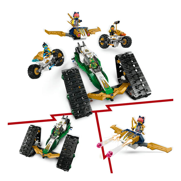 LEGO® NINJAGO® 71820 Kombi-Raupe des Ninja-Teams Funktionen