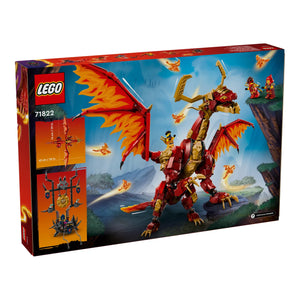 LEGO® NINJAGO® 71822 Quelldrache der Bewegung Verpackung Rückseite