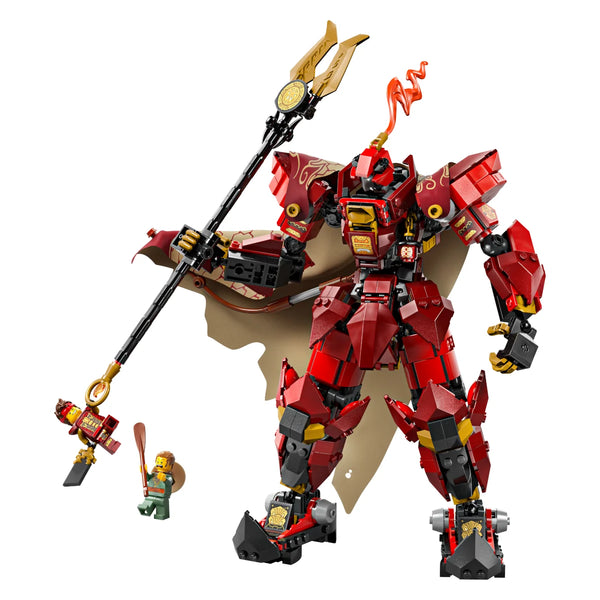 LEGO® NINJAGO® 71846 Der Feuerritter-Mech aufgebaut