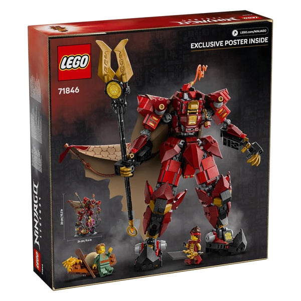LEGO® NINJAGO® 71846 Der Feuerritter-Mech Set Rückseite