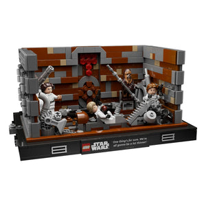 LEGO® Star Wars™ 75339 Müllpresse im Todesstern™ – Diorama aufgebaut