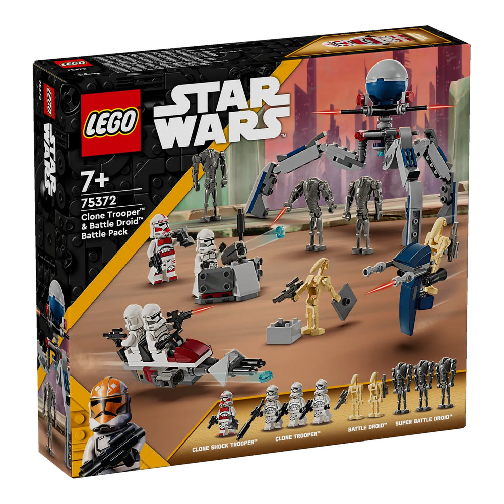 LEGO® Star Wars™ 75372 Clone Trooper™ & Battle Droid™ Battle Pack Verpackung Vorderseite