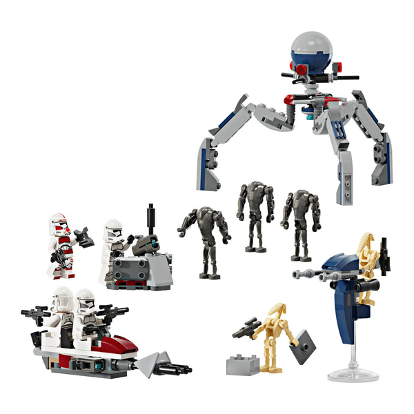 LEGO® Star Wars™ 75372 Clone Trooper™ & Battle Droid™ Battle Pack aufgebaut