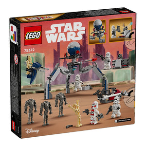 LEGO® Star Wars™ 75372 Clone Trooper™ & Battle Droid™ Battle Pack Verpackung Rückseite