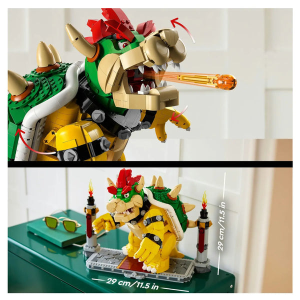 LEGO® Super Mario™ 71411 Der mächtige Bowser Größendarstellung und Features