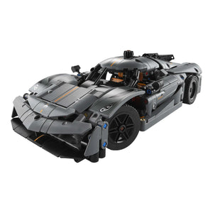 LEGO® Technic 42173 Koenigsegg Jesko Absolut Supersportwagen in Grau aufgebaut