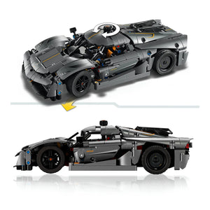 LEGO® Technic 42173 Koenigsegg Jesko Absolut Supersportwagen in Grau Funktionen
