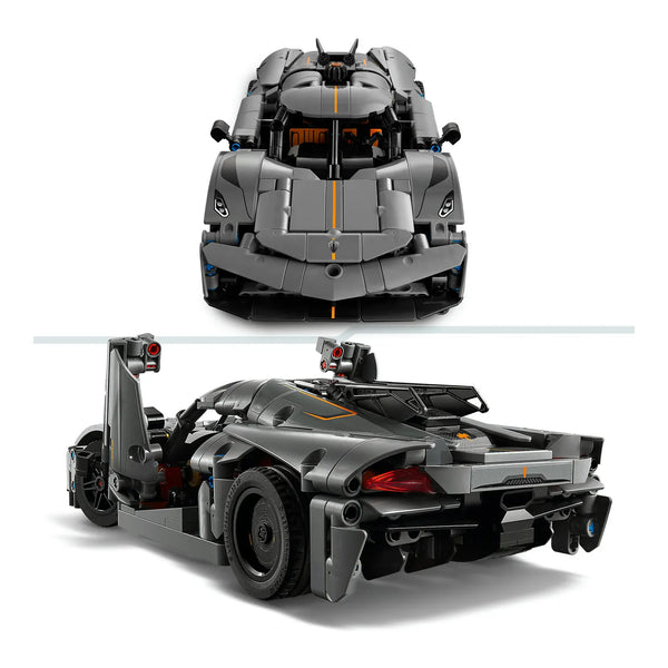 LEGO® Technic 42173 Koenigsegg Jesko Absolut Supersportwagen in Grau Ansichten