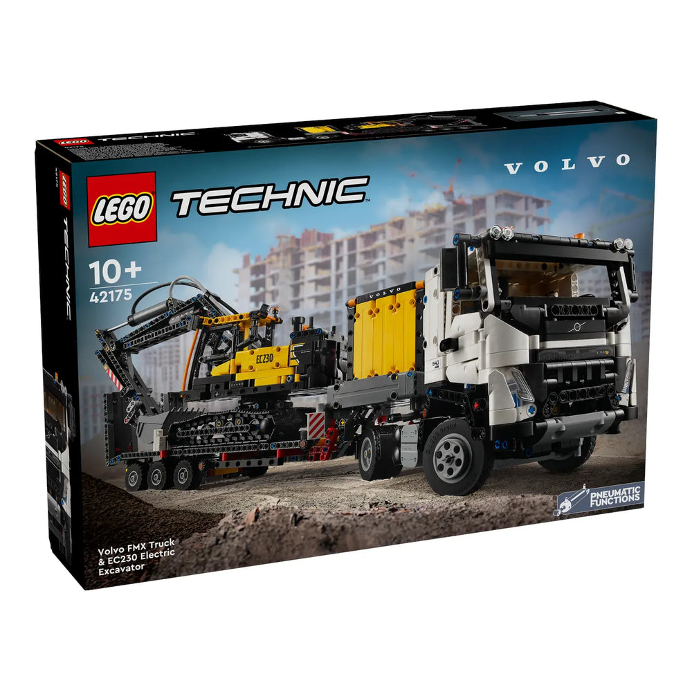 LEGO® Technic 42175 Volvo FMX LKW mit EC230 Electric Raupenbagger Verpackung Vorderseite